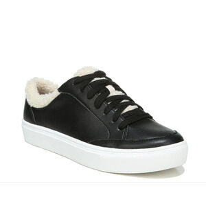 Dr. Scholl's Black Faux Leather Lace-Up Sneaker - Size 7 Women's - New